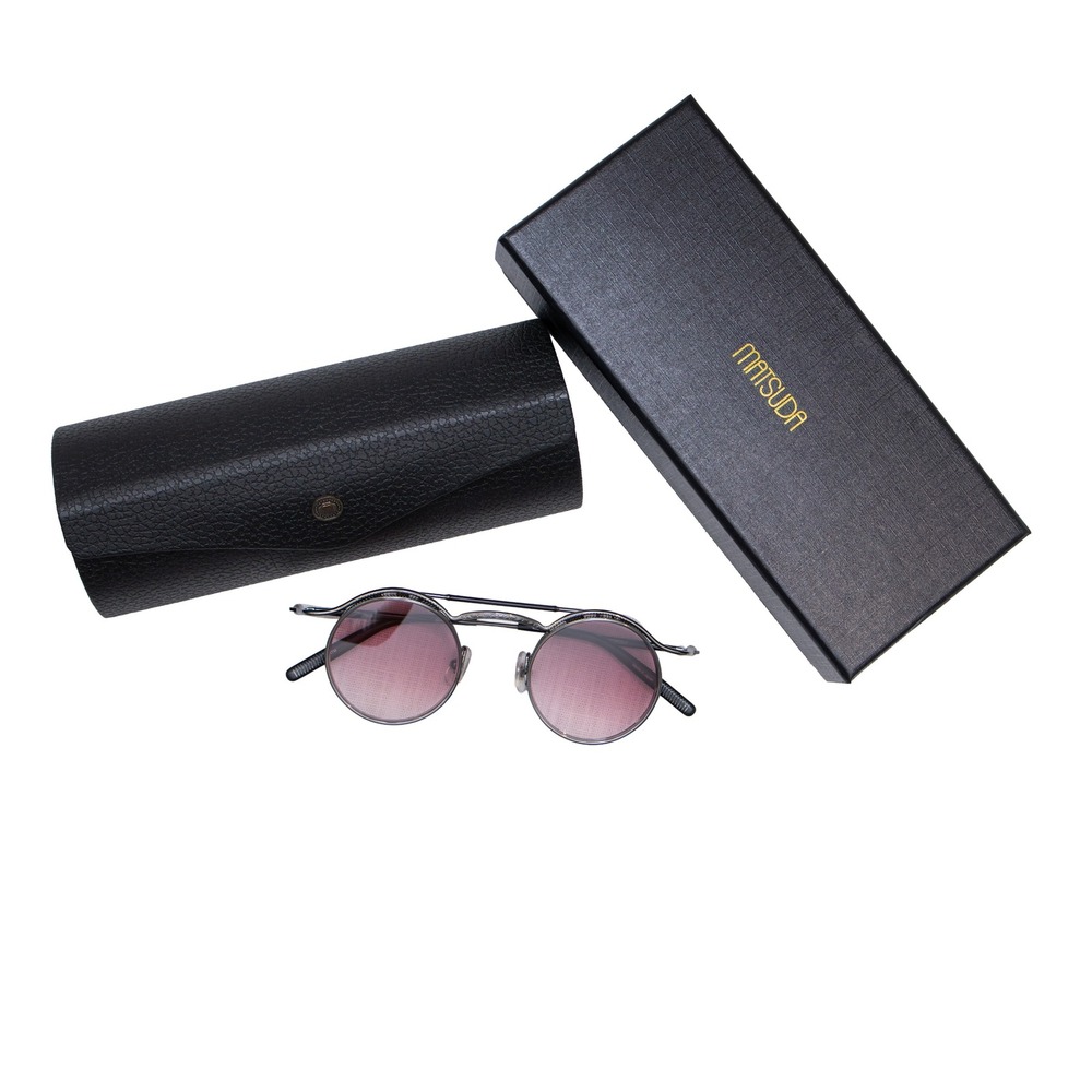 Matsuda Round Sunglasses 2903H Gunmetal Frame Made in Japan